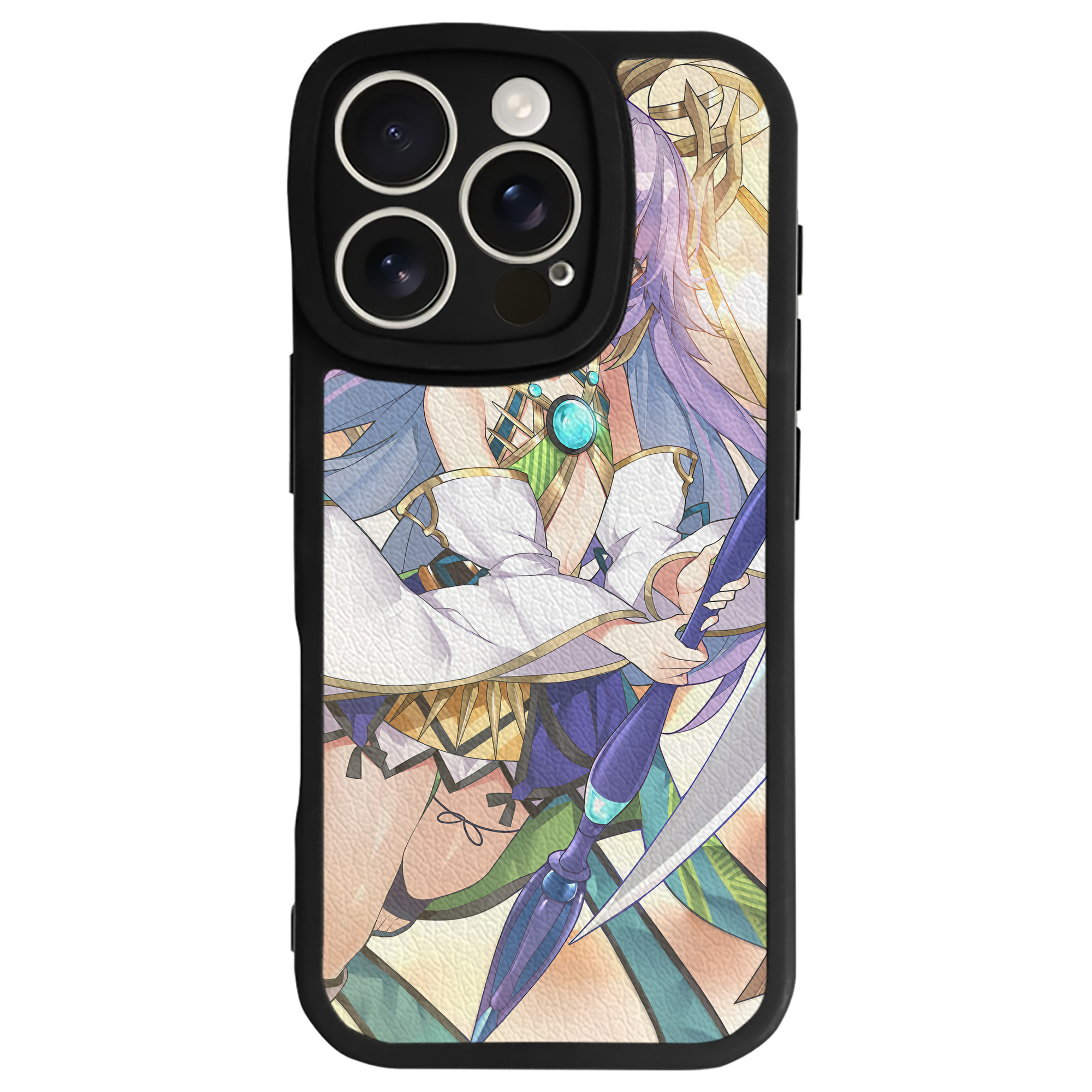（画像用） 遊☆戯☆王 Yu-Gi-Oh! 【iPhone 16シリーズ対応】シリコンスマホケース（レザー調） 材質：シリコン